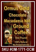 Ormus Minerals Ormus Gold Chocolate Nut Ground Coffee