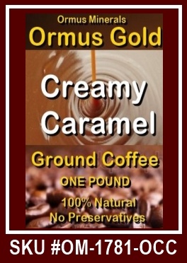 Ormus Minerals Ormus Gold Creamy Caramel Ground Coffee