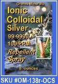 Ormus Minerals Colloidal Silver repellent Ormus Minerals Colloidal Silver repellent