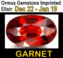 Ormus Minerals Gemstone GARNET