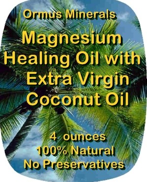 Ormus Minerals -Magnesium Healing Oil with Extra Virgin Coconut Oil
