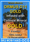 Ormus Minerals Ormus C11 Gold Infused CM GOLD