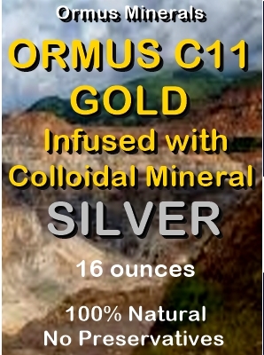 Ormus C11 Gold Infused with Colloidal Mineral Silver