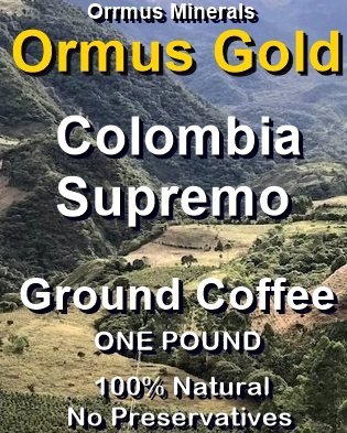 OM Ormus Gold Colombia Supremo Ground Coffee OM Ormus Gold Colombia Supremo Ground Coffee