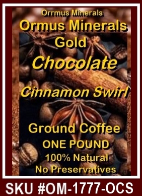 Ormus Minerals Ormus Gold Chocolate Cinnamon Swirl Coffee