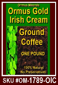 Ormus Minerals Irish Cream Ground Coffee