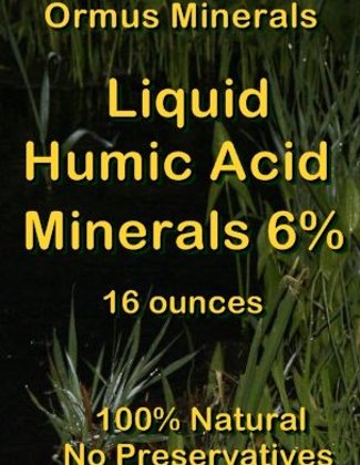 Ormus Minerals -Liquid Humic Acid Minerals 6 Percent for Plants Ormus Minerals -Liquid Humic Acid Minerals 6 Percent for Plants