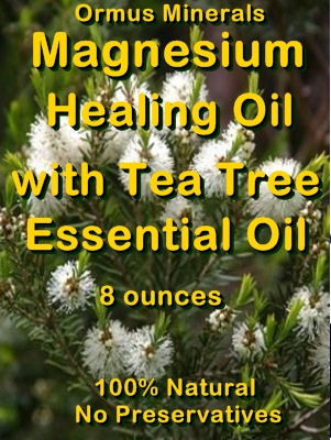 Ormus Minerals Magnesium Healing Oil with Tea Tree Essential Oil Ormus Minerals Magnesium Healing Oil with Tea Tree Essential Oil