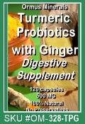 Ormus Minerals Supplemen Turmeric Probiotics with Ginger