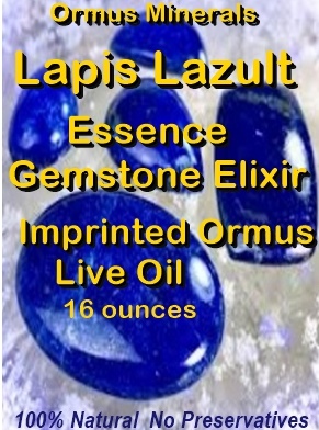 Ormus Minerals LAPIS LAZULE Gemstone Ormus Live Oil