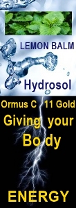 Ormus Minerals Ormus C 11 Gold LEMON BALM Hydrosol