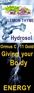 Ormus Minerals Ormus C 11 Gold LEMON THYME Hydrosol