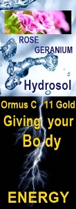 Ormus Minerals Ormus C 11 Gold ROSE GERANIUM Hydrosol